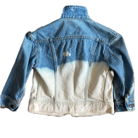 Vintage Lee Dyed Ombré Studded Jean Jacket / Acid Wash Jean Jacket / Custom Made - Picture 3 of 11